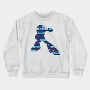 Mega Man - Background Cutout v.2 Crewneck Sweatshirt